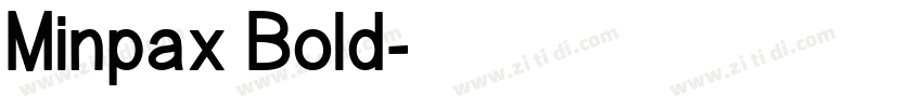 Minpax Bold字体转换